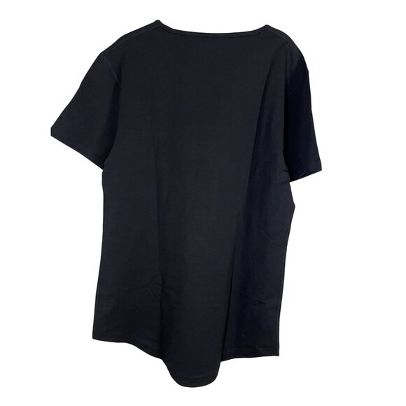 BYLT Neutral Top Black M Active Sporty Outdoors Preppy Classic Wide Neck Stretch - Picture 3 of 9